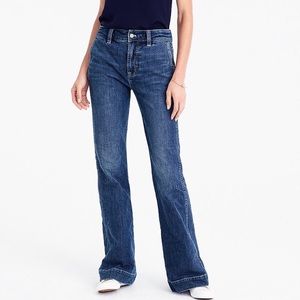 J. Crew High Rise Wide-Leg Trouser Jean